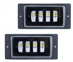 Фары противотуманные Ваз 2110-2014 2*40W 4 линзы 6000К без регулировки  2110-LED-T, компл