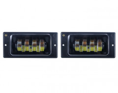 Фары противотуманные Ваз 2110-2014 2*70W 6000К с регулировкой (LED) 2110-70W PLUS, компл