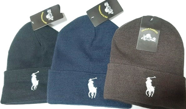 Шапка зимняя Polo с отворотом цвет в ассортименте