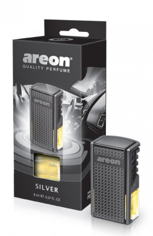 Ароматизатор на дефлектор AREON CAR BOX BLACK STYLE (Silver/Серебро)