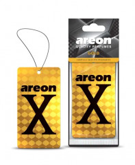Ароматизатор AREON X-VERSION LUX бумажный  (Gold\ Золото) (10шт), шт