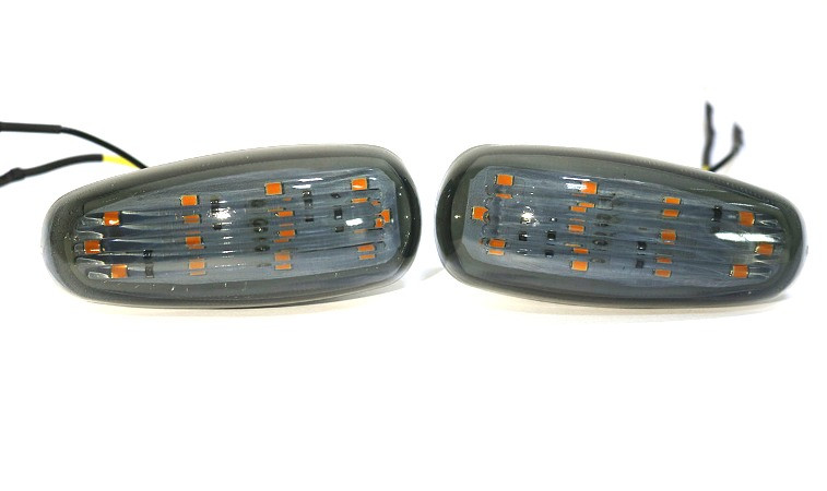 Заглушка в повторитель боковой с подсветкой ZFT-275 LED серый, на Ладу: Приора, Калина,Ларгус, Грант