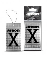Ароматизатор AREON X-VERSION LUX бумажный  Silver\ Серебро (10шт), шт