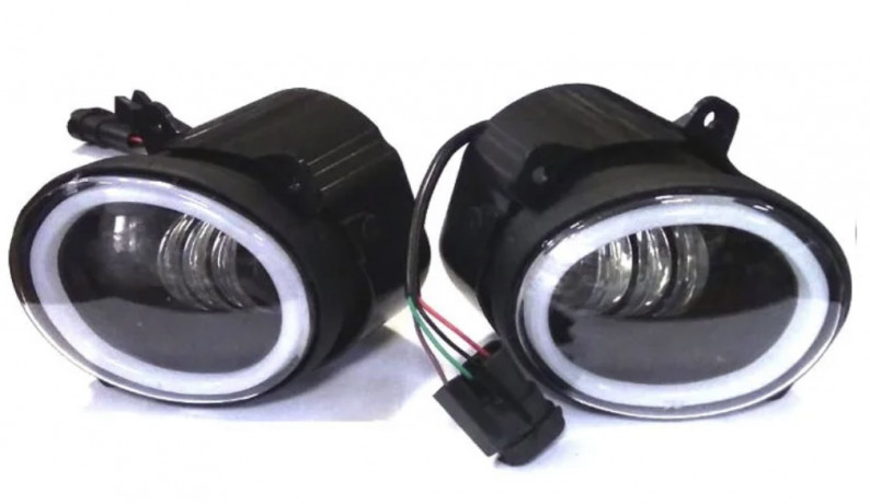 Фары противотуманные Калина, Гранта, Ларгус LED с ободком, мет. корпус (362-2)