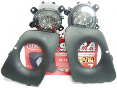 Фары противотуманные  Калина 7 LED BK61133 светодиодные, компл