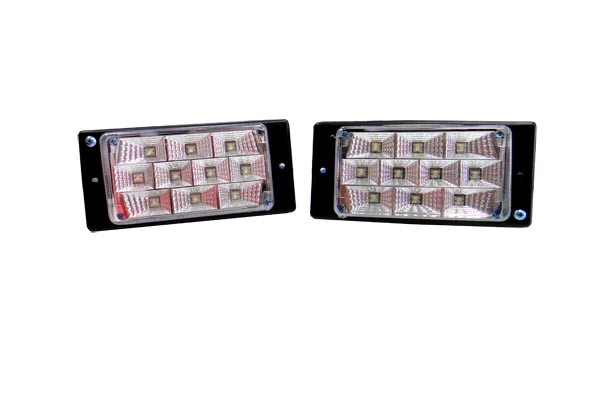 Фары светодиодные ВАЗ 2110   HY-174-5LED  белые, прямоугольные, 173мм*84мм, 10 диодов