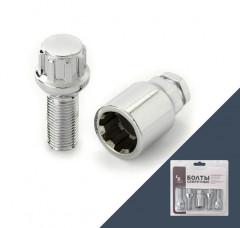 Секретные болты M12x1,25 50/29, конус, 4+2 ключа, CH, H-59605SP  S043150  LS, компл
