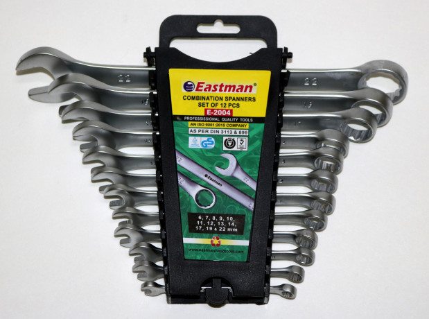 Набор ключей комбинированных 12 предм (кейс) EASTMAN 2004-12 AVT4879