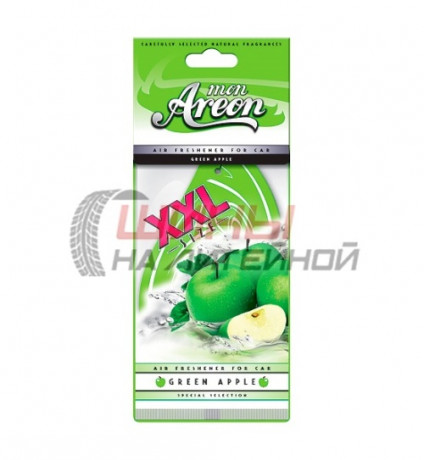 Ароматизатор подвесной  AREON mon XXL елочка,  Green Apple уп.10 шт.