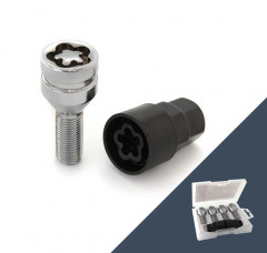 Секретные болты M14x1,5 47/28, конус, 4+2 ключа, пластиковая коробка, CH, JN-622  S033017  LS, компл