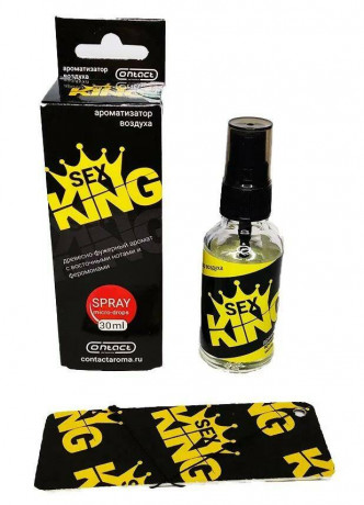 Ароматизатор СПРЕЙ+ЕЛКА CONTEX KING GOLD стекло 30мл