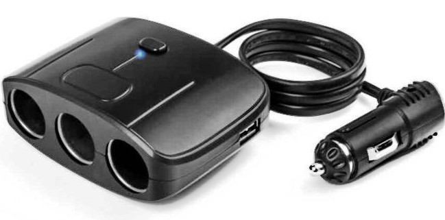 Разветвитель 3 слота 2 USB с кнопкой вкл/выкл G4023