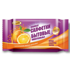 Салфетки влажные VESTAR универсальные 72 шт. (цитрус), шт