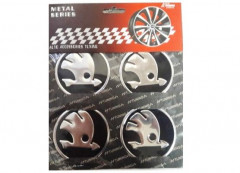 Наклейка на колесный диск d60  SKODA, компл