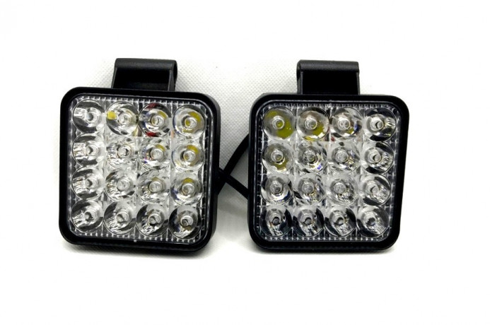 Прожектор для автомобиля 48W MINI белый  9-32V (2 шт) квадрат