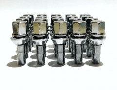 Болт колесный M12x1,25 28, ключ 17, подстроечный конус +/- 1мм, хром 172110PCD   (кратно 20), шт