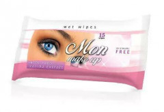 Салфетки влажные MON AREON  MAKE UP "для макияжа" 15 шт. (12/72), шт