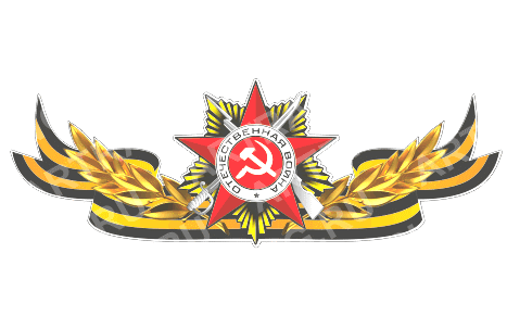 Георгиевская лента с орденом,500*190 (центральная)  28 - 056 - 001