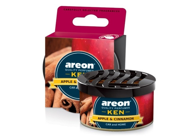 Ароматизатор  Areon Ken банка  (Apple & Cinnamon \ Яблоко и Корица)