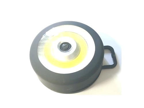 Фонарик светодиодный на магните, COB 15 SMD диод круглый (питание 3*АА)