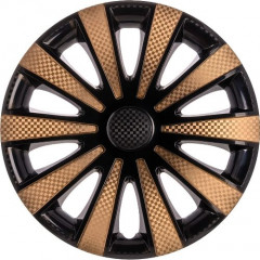 Колпаки колёсные R 15 Карат Super Black Gold Star Ростов (5), компл