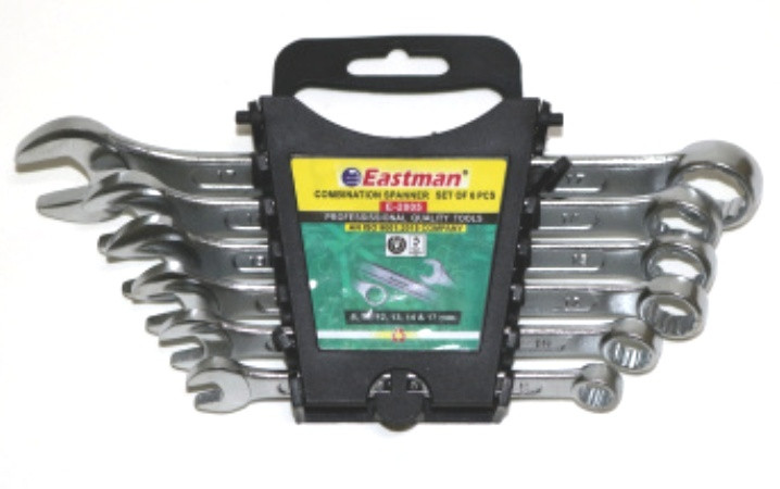 Набор ключей комбинированных 6 предм (кейс) EASTMAN 2005-6