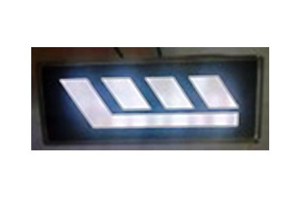Заглушка в повторитель боковой с подсветкой   4LED ZFT-377-4 белый (Эконом)