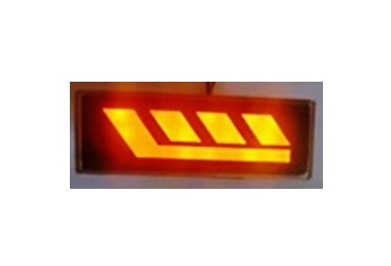 Заглушка в повторитель боковой с подсветкой   4LED ZFT-377-4 желтый (Эконом)