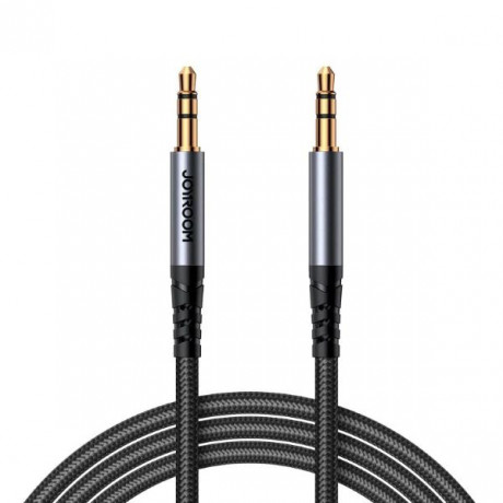 Кабель Aux Joyroom SY-A08  1.2м  плетеный черный