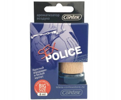 Ароматизатор подвесной CONTACT SEX POLICE флакон с деревянной крышкой (красный мандарин + белый мускус), шт
