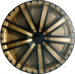 Колпаки колёсные R 15 Круиз  Super Black Gold Star Ростов (5), компл