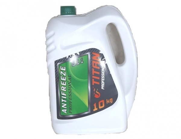 Антифриз TITAN  PROFESSIONAL -40 G11 (10 кг) (зеленый) (2шт.)