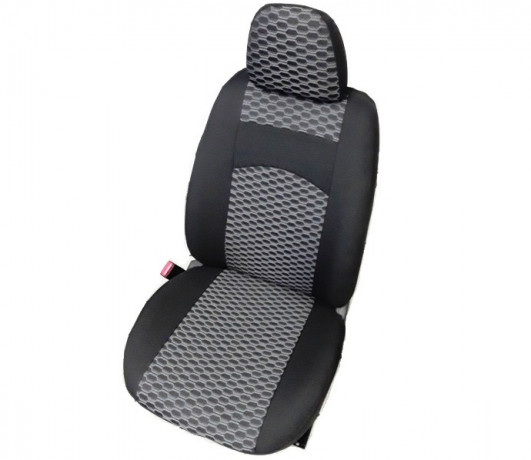 Чехлы Renault Logan II c 14г./Renault Sandero II с 14г. полностью жаккард 2/3 серый Комфорт