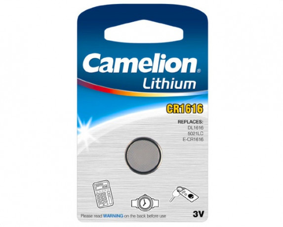 Батарейка литевая дисковая специальная CR1616-BP1 CAMELION
