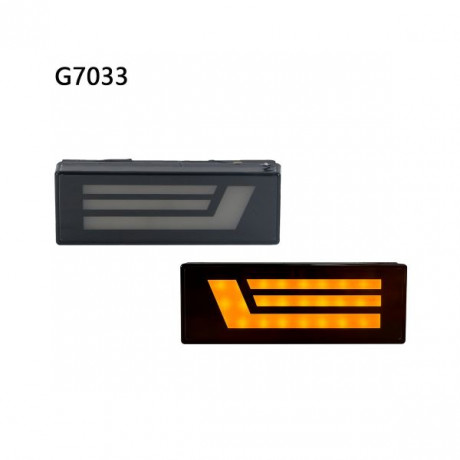 Заглушка в повторитель боковой с подсветкой LED (компл 2шт) (G7033)