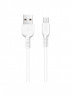 USB кабель HOCO  X20  2,4А Type-C  2м белый/ черный