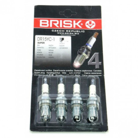 Свечи BRISK ВАЗ инжектор 16 клап.  DR15YC-1- J