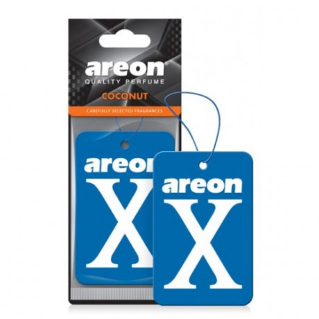Ароматизатор подвесной  AREON  X-VERSION бумажный  Blue-Coconut (10шт)