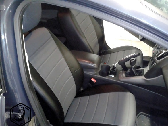 Чехлы на сидения Nissan X-Trail II 2007-2015 г.(T31)  экокожа серый