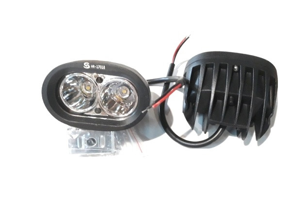 Дневные ходовые огни 20W cup type SPOT "OFF - Road", 2 диода, 10W, ЛИНЗА , направленный свет(пылевл