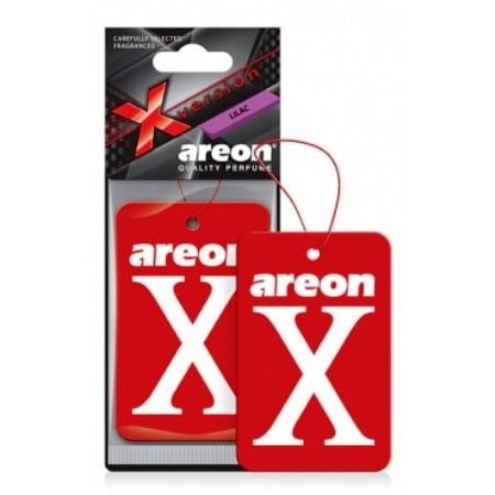Ароматизатор подвесной AREON X-VERSION бумажный Pink-Lilac (10шт)