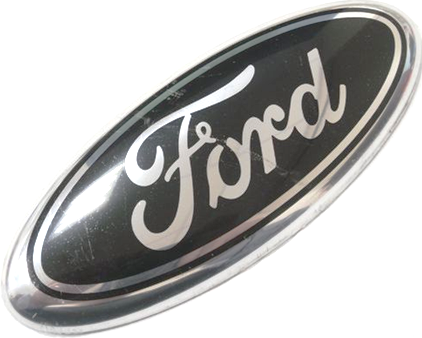 Эмблема  FORD 14,5*6см без корпуса СФЕРИЧЕСКАЯ черная