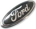 Эмблема  FORD 14,5*6см без корпуса СФЕРИЧЕСКАЯ черная