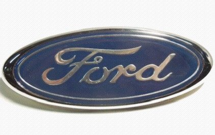 Эмблема  FORD 17,5*6,8см без корпуса СФЕРИЧЕСКАЯ
