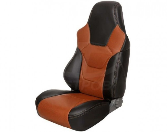 Чехлы на сидения универсальные RECARO  экокожа черно-коричневый