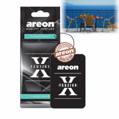 Ароматизатор AREON X-VERSION бумажный Black-Summer Dreams (Чёрный-Летняя мечта) (10шт), шт