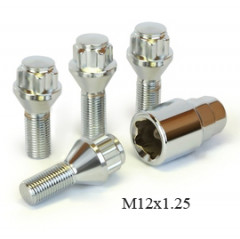 Секретные болты M12x1.25x28, конус, 1 ключ (SC) 372110H1/JN-603, компл