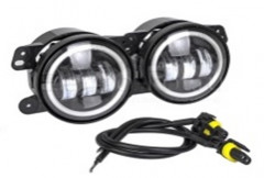 Фары противотуманные Веста/Гранта FL/Рено/Форд/Mitsubishi/21214 Нива Урбан 2191-LED 2*30W  с регулировкой и ДХО  , компл