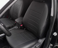 Чехлы Renault Duster с 11-14г./Renault Sandero I с 09-14г./Nissan Terrano III с 12-14г. экокожа раздельн. черн., компл