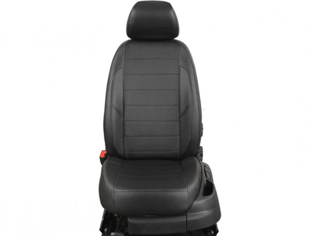 Чехлы Hyundai Tucson 2004-2008  экокожа черная 60/40  Премиум